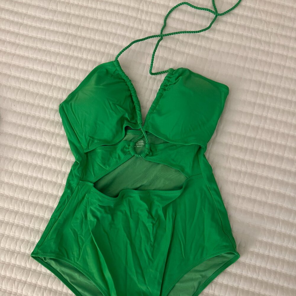Aerie Green One Piece Cheeky (Large)